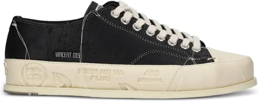 Premiata Vincent 015 leren sneakers Zwart