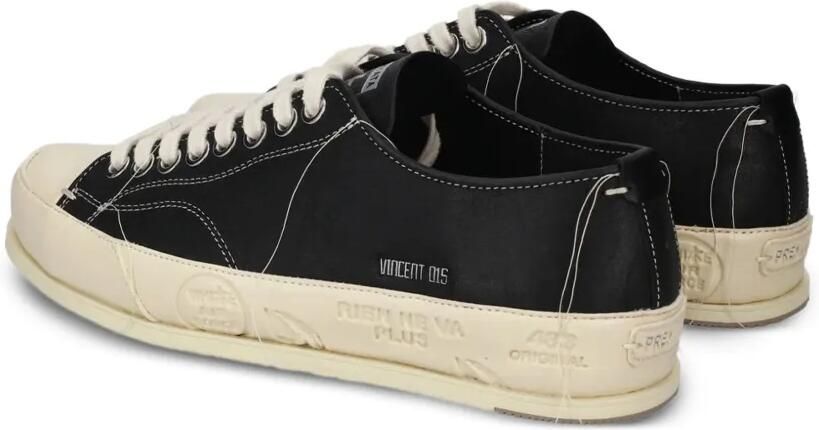Premiata Vincent 015 leren sneakers Zwart - Foto 4