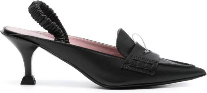 Premiata Pumps in loafer-stijl Zwart