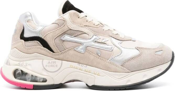 Premiata Sharky leren sneakers Beige