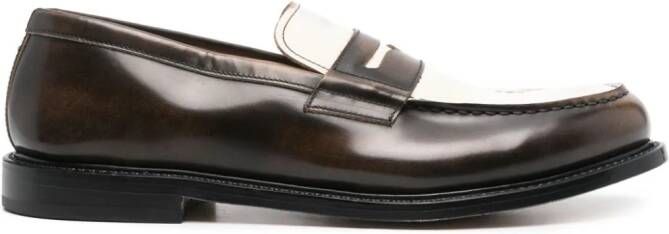 Premiata Leren loafers Bruin