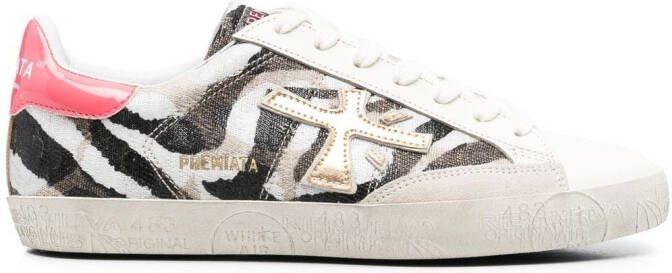 Premiata Sneakers met zebraprint Wit - Foto 6