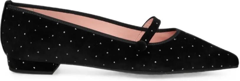 Pretty Ballerinas Clementine ballerina's verfraaid met kristallen Zwart