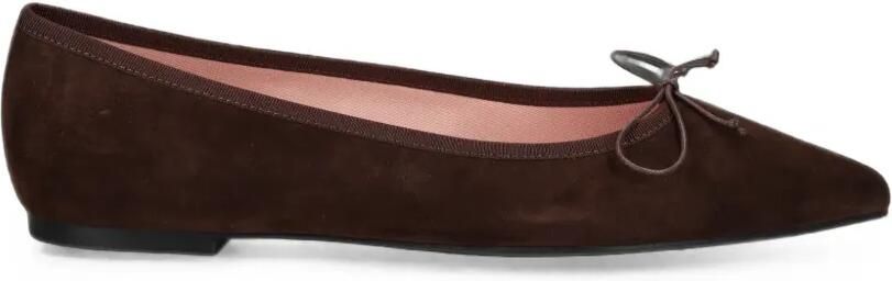 Pretty Ballerinas Ella ballerina's met puntige neus Bruin