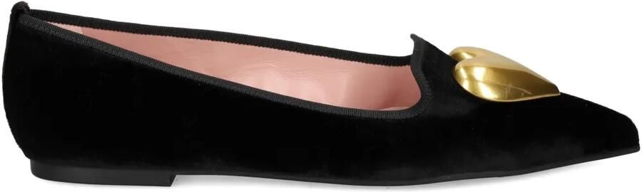 Pretty Ballerinas Ella ballerina's verfraaid met hart Zwart
