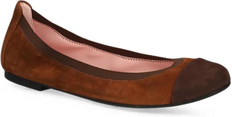 Pretty Ballerinas Nicole ballerina's met bewerkte neus Bruin