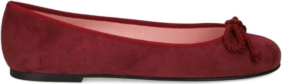 Pretty Ballerinas Rosario ballerina's met ronde neus en strikdetail Rood