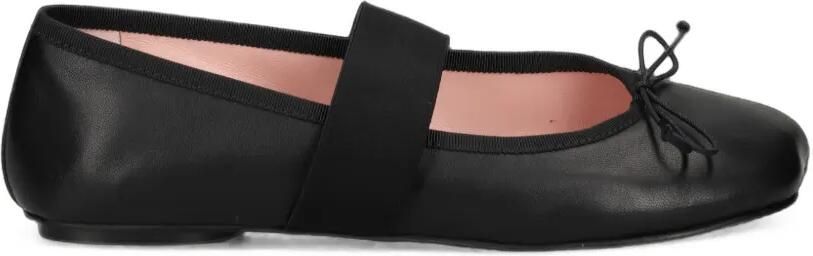 Pretty Ballerinas Yuma ballerina's met elastische band en strikdetail Zwart