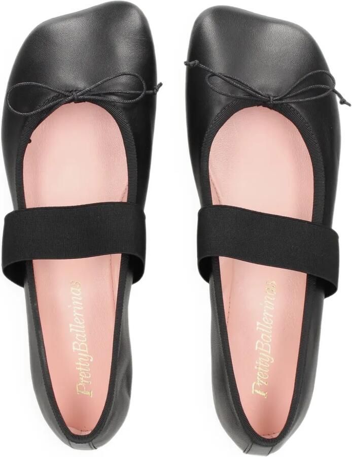 Pretty Ballerinas Yuma ballerina's met elastische band en strikdetail Zwart - Foto 2