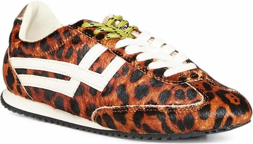 Pro-Keds Racer 77 leopard-print leather sneakers Bruin - Foto 2