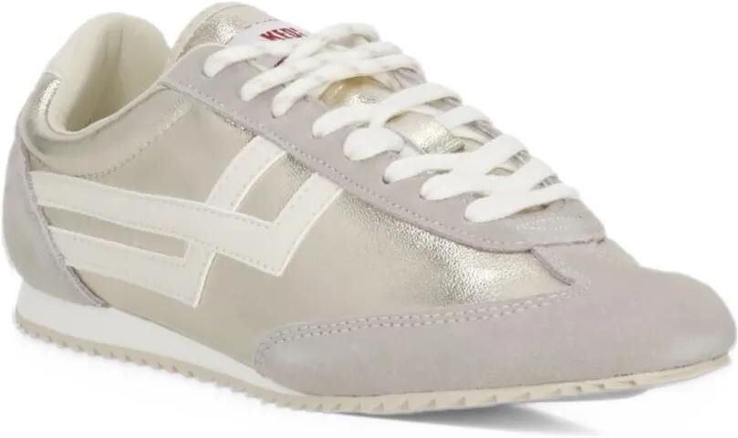 Pro-Keds Racer 77 metallic-leather sneakers Zilver - Foto 3