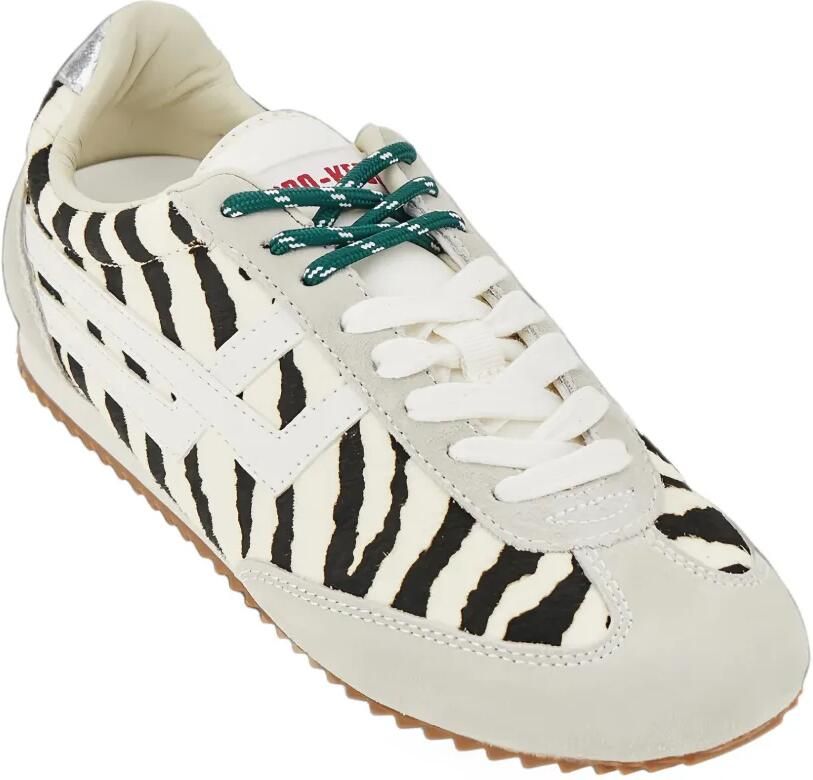 Pro-Keds Racer 77 zebra-print panelled sneakers Beige - Foto 2