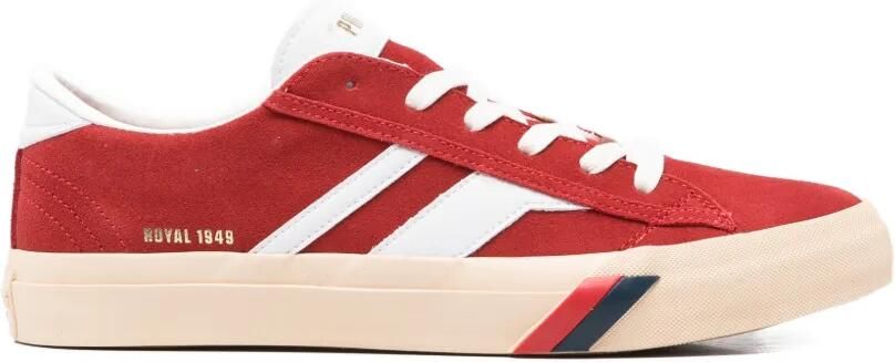 Pro-Keds Royal Classic gestreepte low-top sneakers Rood