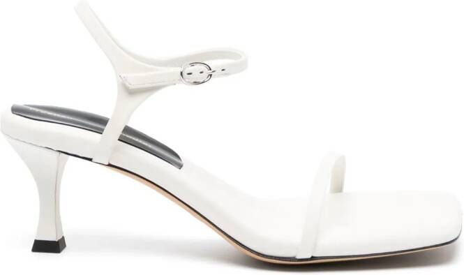 Proenza Schouler 70mm square-toe leather sandals Wit