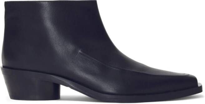 Proenza Schouler Bronco leather ankle boots Zwart