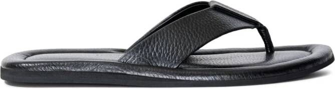 Proenza Schouler Cooper leren teenslippers Zwart