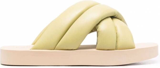 Proenza Schouler Float gewatteerde sandalen Groen