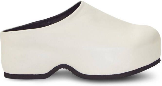 Proenza Schouler Forma klompen met plateauzool Beige