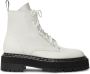 Proenza Schouler Leren combat boots Wit - Thumbnail 1