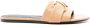 Proenza Schouler Leren slippers met monogram Beige - Thumbnail 1
