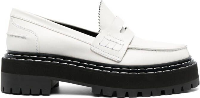 Proenza Schouler Loafers met plateauzool Wit