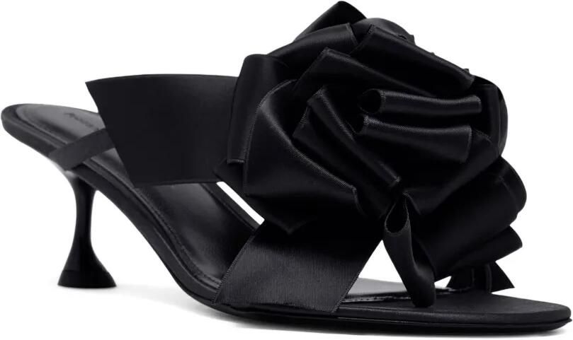 Proenza Schouler 60 mm sandalen met hak en verfraaid met rozen Zwart - Foto 4