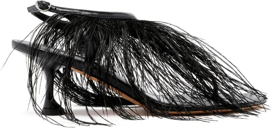 Proenza Schouler 60 mm Tee sandalen Zwart