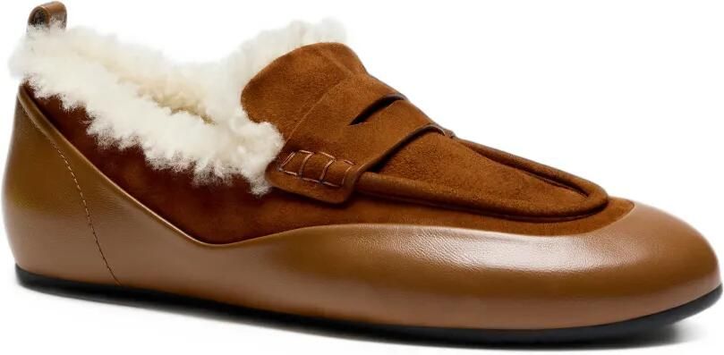 Proenza Schouler Arcadia shearling loafers Bruin - Foto 2