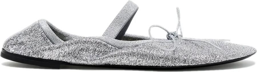 Proenza Schouler Ballerina's met glitter Zilver