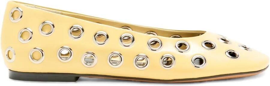 Proenza Schouler Ballerina's met metalen ringlets Geel