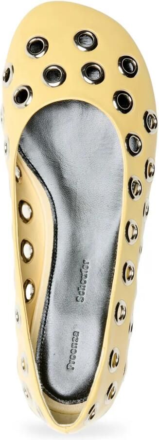 Proenza Schouler Ballerina's met metalen ringlets Geel - Foto 2
