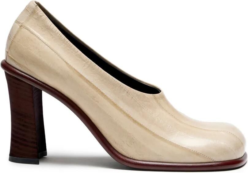 Proenza Schouler Esme 90 mm pumps van palingleer Beige