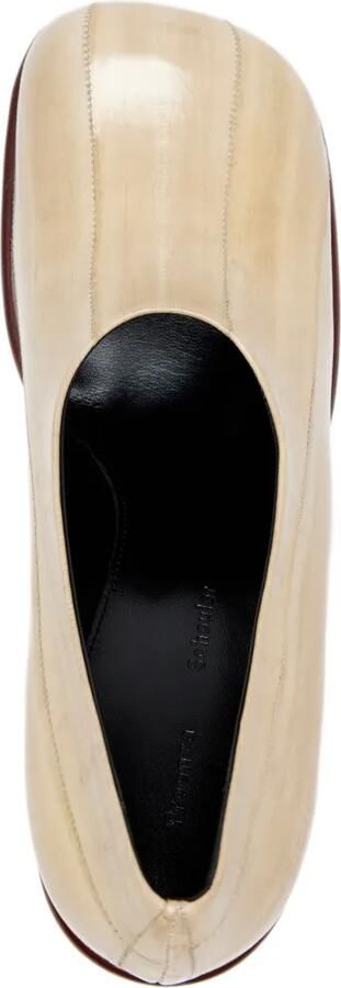 Proenza Schouler Esme 90 mm pumps van palingleer Beige - Foto 4