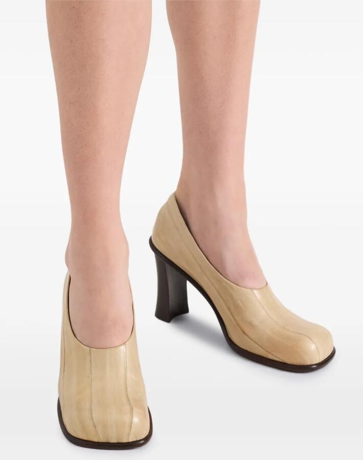 Proenza Schouler Esme 90 mm pumps van palingleer Beige - Foto 2