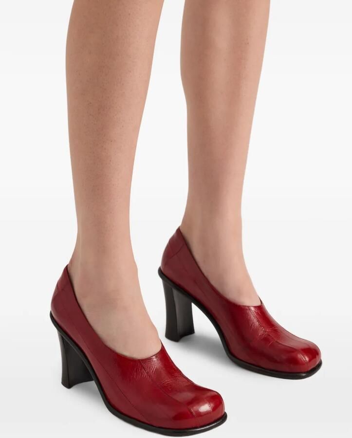 Proenza Schouler Esme 90 mm pumps van palingleer Rood - Foto 2
