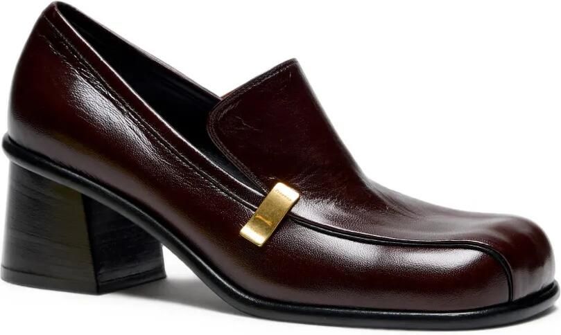 Proenza Schouler Esme loafers van nappa latex Bruin - Foto 2