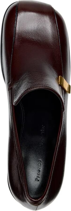 Proenza Schouler Esme loafers van nappa latex Bruin - Foto 3