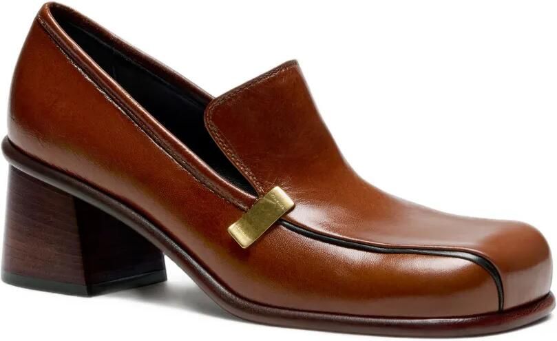Proenza Schouler Esme loafers van nappa latex Bruin - Foto 3