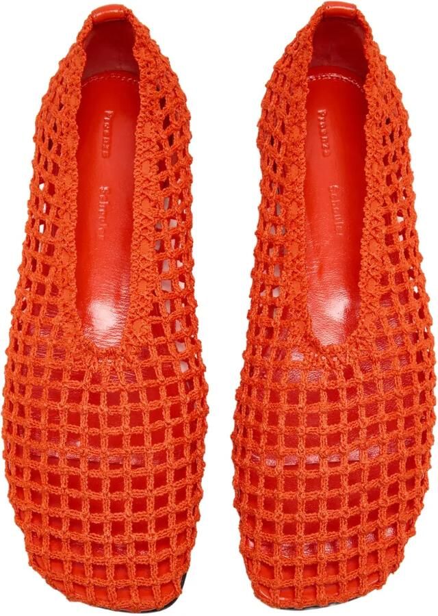 Proenza Schouler Gehaakte ballerina's Oranje - Foto 3