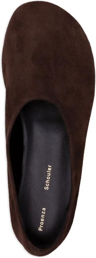 Proenza Schouler Glove suède leren ballerina's Bruin - Foto 3