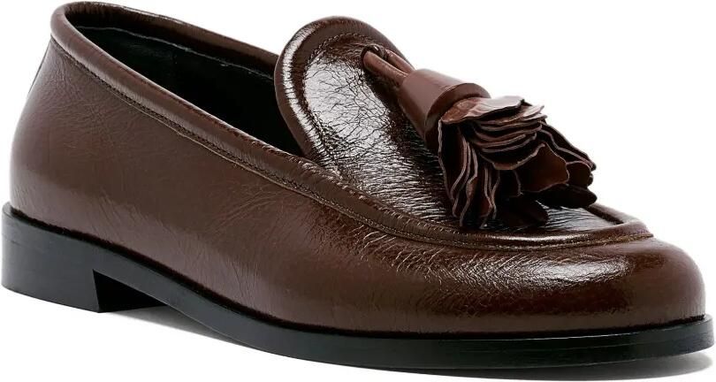 Proenza Schouler Leren loafers met kwastjes Bruin - Foto 3