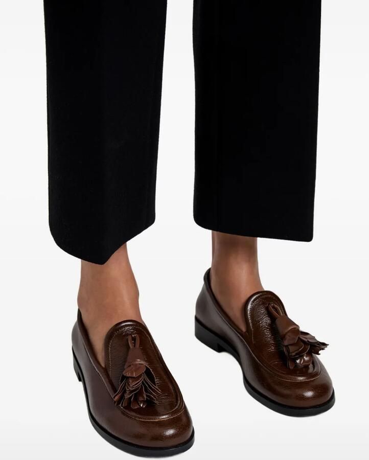 Proenza Schouler Leren loafers met kwastjes Bruin - Foto 2
