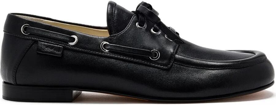 Proenza Schouler Leren loafers Zwart