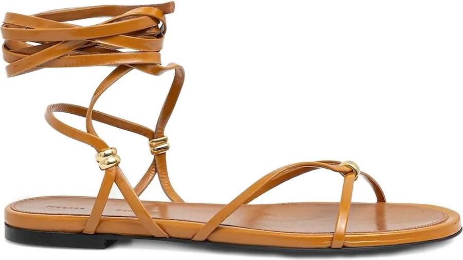 Proenza Schouler Leren sandalen Bruin