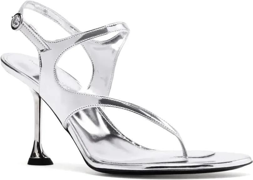 Proenza Schouler Leren sandalen Zilver - Foto 2