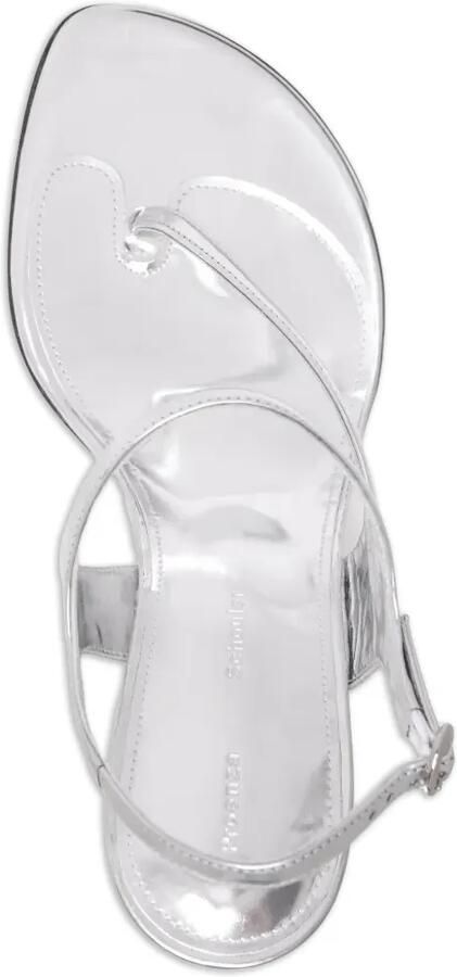 Proenza Schouler Leren sandalen Zilver - Foto 3