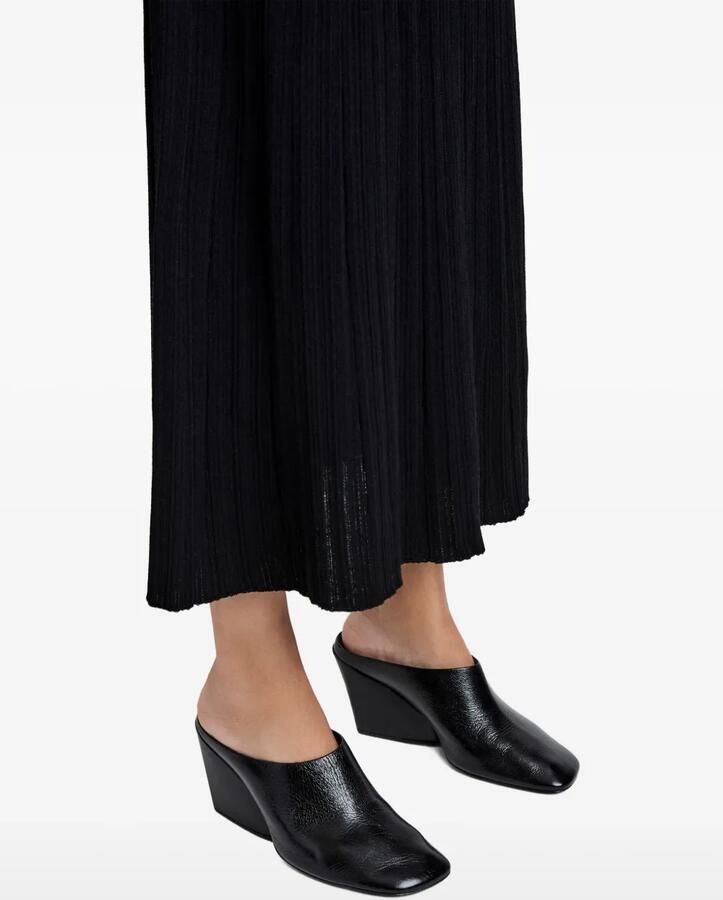 Proenza Schouler Slant leren muiltjes Zwart - Foto 3