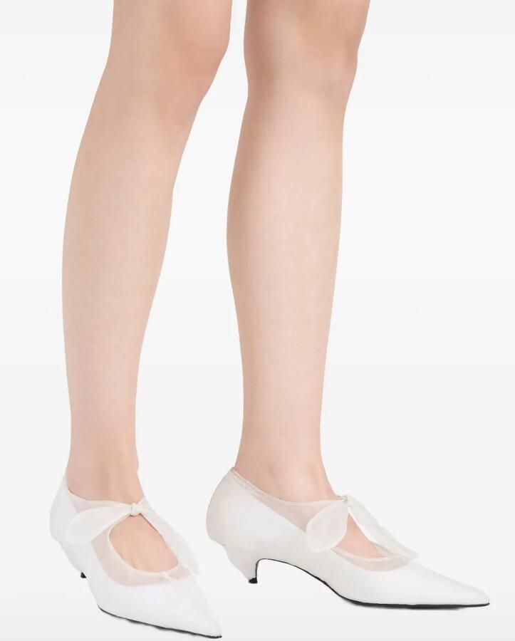 Proenza Schouler Slash organza pumps Wit - Foto 2