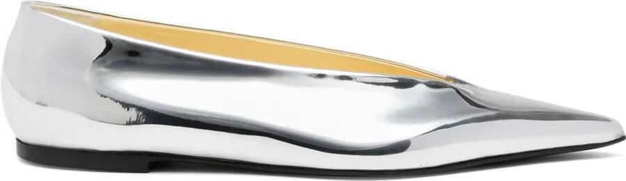 Proenza Schouler Slash pumps met puntige neus Zilver