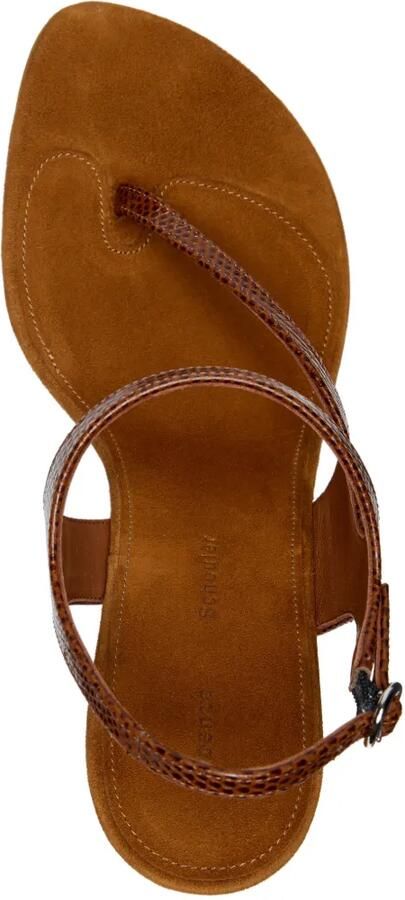 Proenza Schouler Tee 85 sandalen met hagedissen-reliëf Bruin - Foto 4